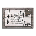Personalized Family Heart Design Canvas – Custom Names In A Heart