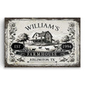 Personalized Farmhouse Established Canvas – Custom Family Name Farm