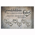 Personalized Grandchildren Fill A Space In Your Heart Canvas – Names