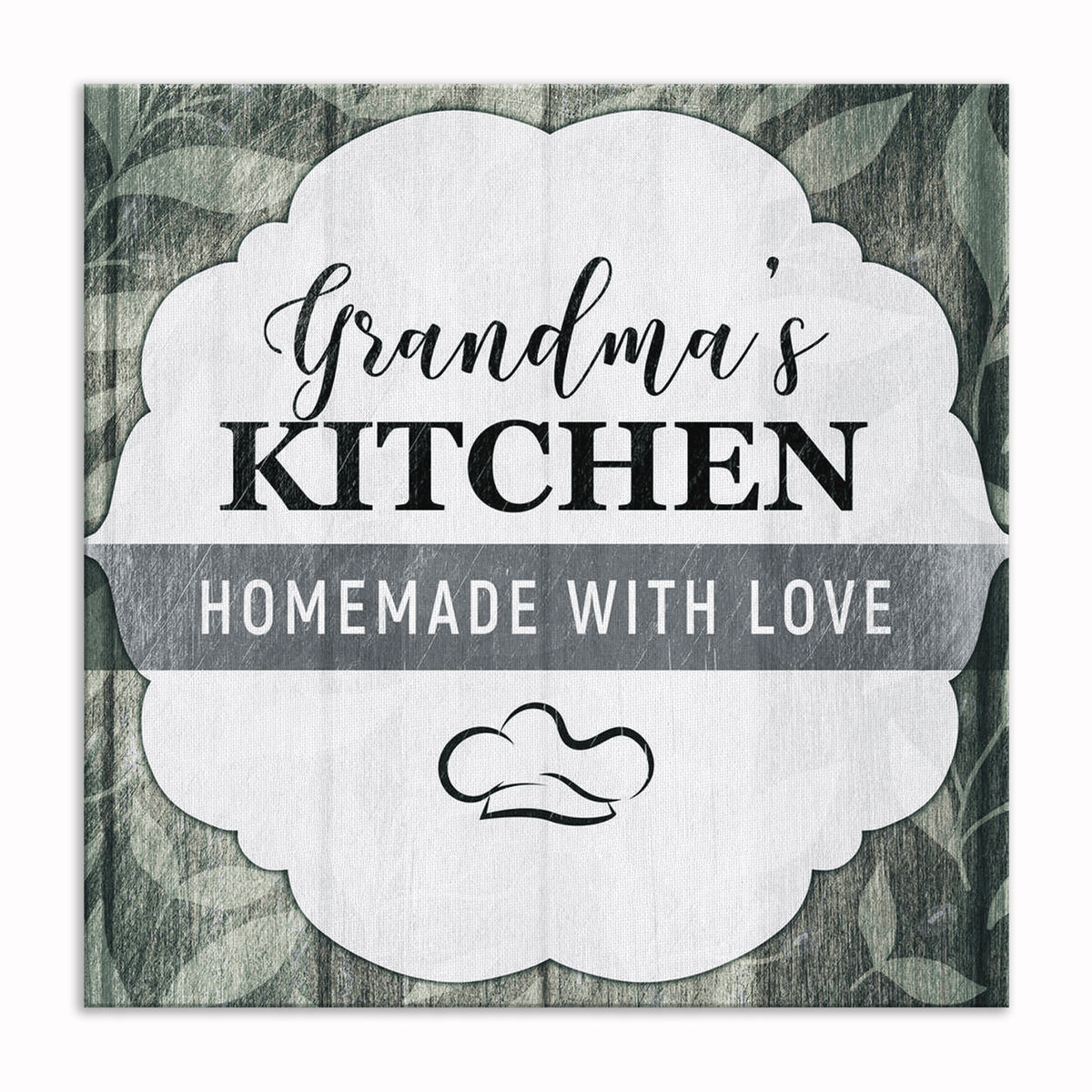 Personalized Grandma's Kitchen Canvas – Custom Name Kitchen Wall Art