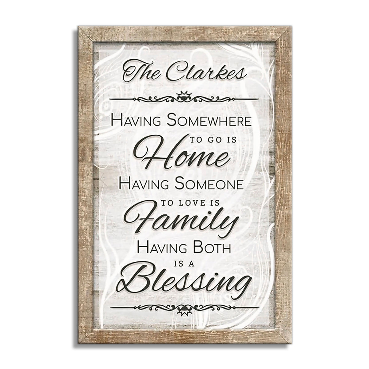 Personalized Having Somewhere To Go Is Home Canvas – Custom Family
