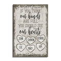 Personalized If You Think Our Hands Are Full Canvas – Custom Family