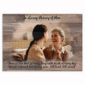 Personalized In Loving Memory Of Mom Canvas – Custom Photo Memorial