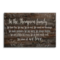 Personalized In Our Family We Canvas – Custom Surname Family Values