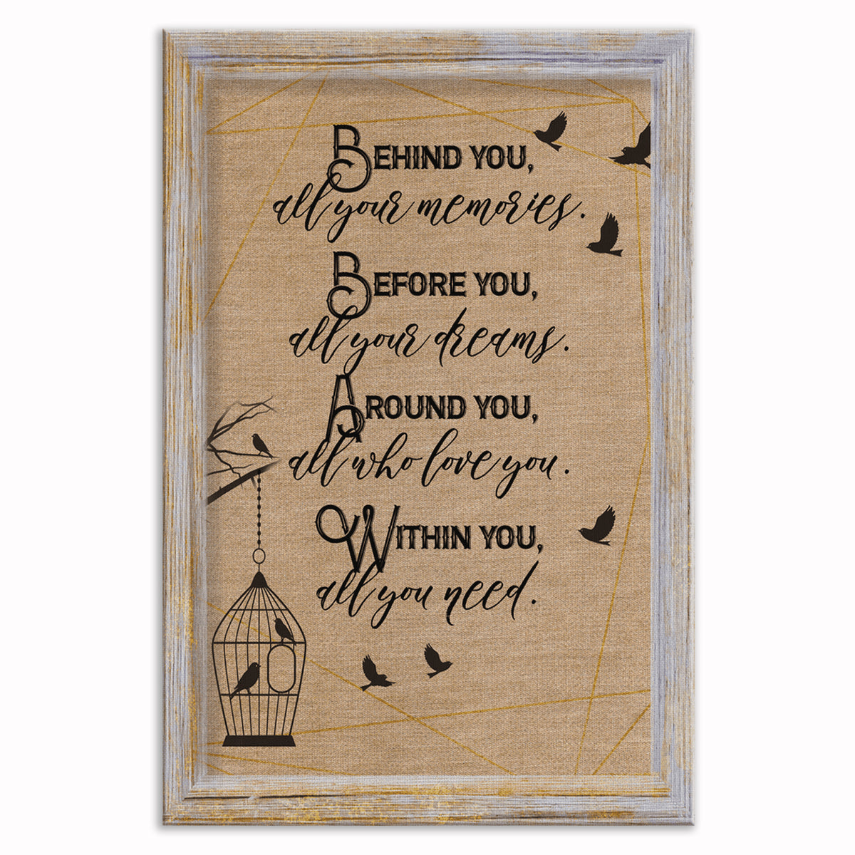 Personalized Graduation Canvas – Custom Name Inspirational Wall Art