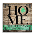 Personalized Irish Home Canvas – Custom Family Name Shamrock Wall Art