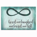 Personalized They Lived And Laughed Canvas – Custom Name Memorial Art