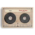 Personalized Cassette Tape Song Canvas – Custom Names Retro Wall Art