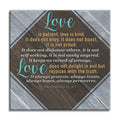 Personalized Love Is Patient Canvas – Custom Names 1 Corinthians Wall