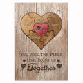 Personalized Mom Puzzle Piece Canvas – Custom Kids Names Mother's Day