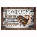 Personalized Mommy We Love You Forever Canvas – Custom Names Hearts