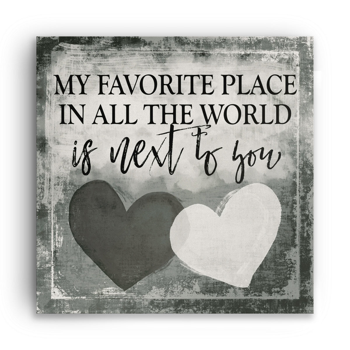 Personalized My Favorite Place Is Next To You Canvas – Custom Names