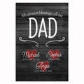 Personalized My Greatest Blessings Call Me Dad Canvas – Custom Kids