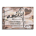 Personalized Family Crazy Loud Love Canvas – Custom Names Heart Wall