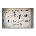 Personalized New Home New Beginning Canvas – Name And Move-In Date