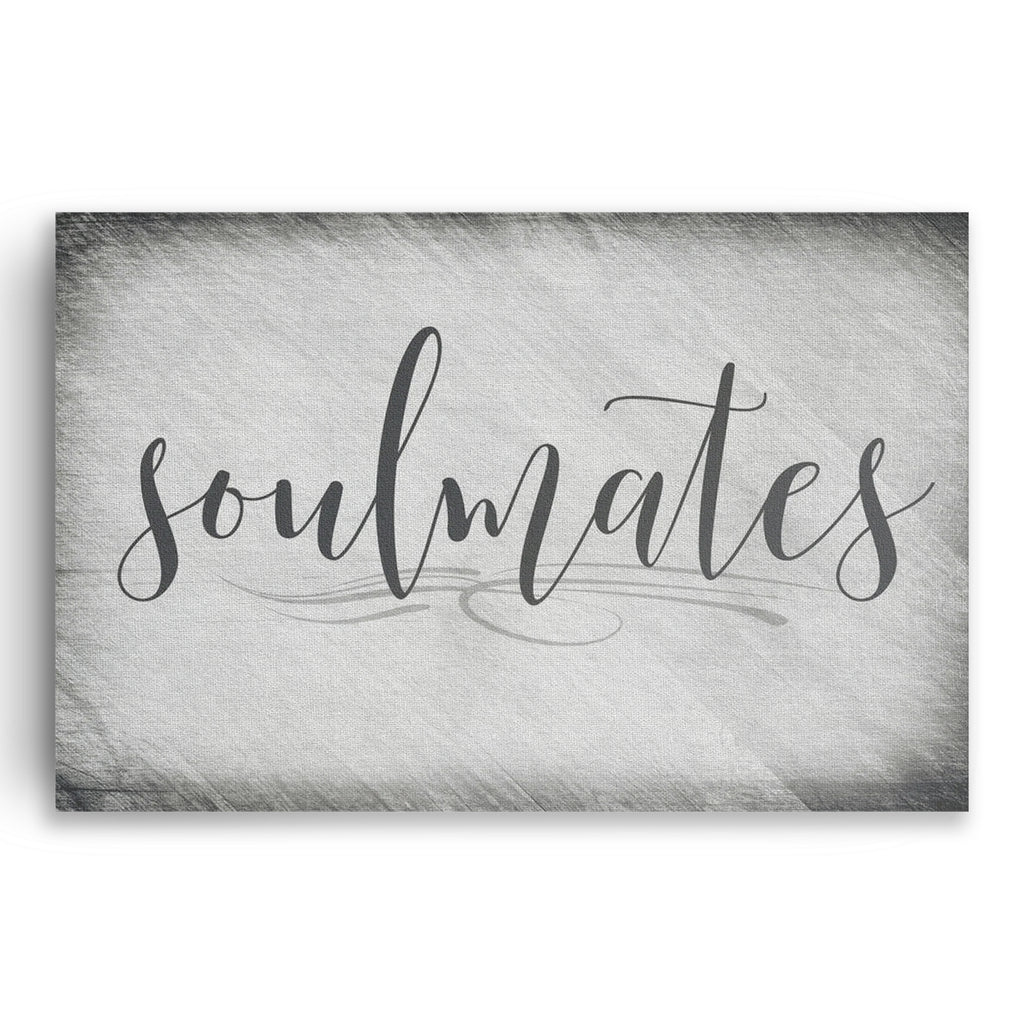 Personalized Soulmates Canvas – Custom Names And Date Bedroom Wall Art