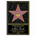 Personalized Walk Of Fame Star Canvas – Custom Name Novelty Wall Art