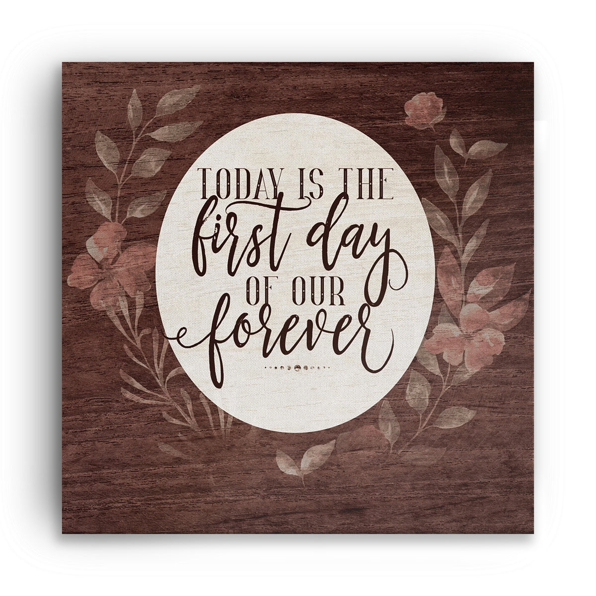 Personalized The First Day Of Our Forever Canvas – Custom Wedding Date