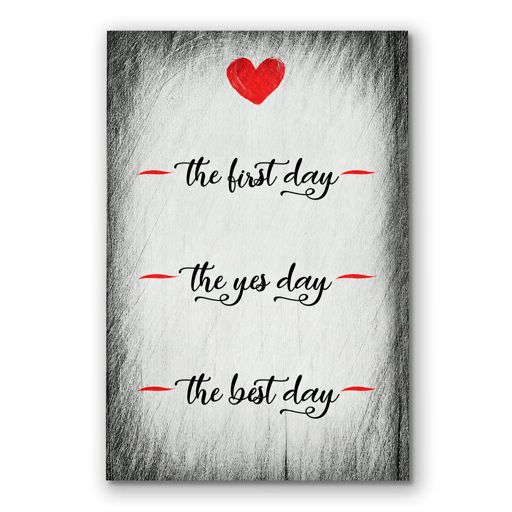 Personalized Our Dates Canvas – Custom Relationship Milestone Wall Art