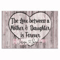 Personalized Love Between A Mother And Daughter Canvas – Custom Names