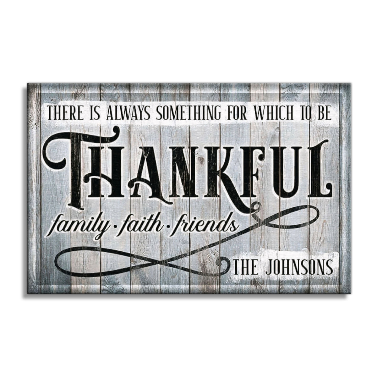 Personalized Always Something To Be Thankful For Canvas – Custom Name