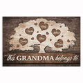 Personalized This Grandma Belongs To Canvas – Custom Grandchildren