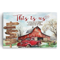 Personalized This Is Us Farm Sign Canvas – Custom Surname Farmhouse