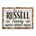 Personalized This Is Us Grateful Thankful Blessed Canvas – Pale Wood