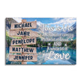 Personalized This Is Us Street Sign Canvas – Custom Names Coastal Wall