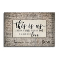 Personalized This Is Us Names In Background Canvas – Custom Family Art