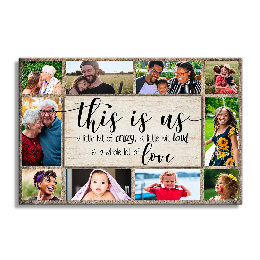 Personalized This Is Us Photo Canvas – Custom Photos Family Wall Art