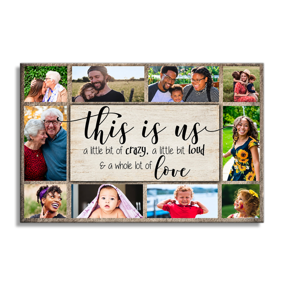 Personalized This Is Us Photo Canvas – Custom Photos Family Wall Art