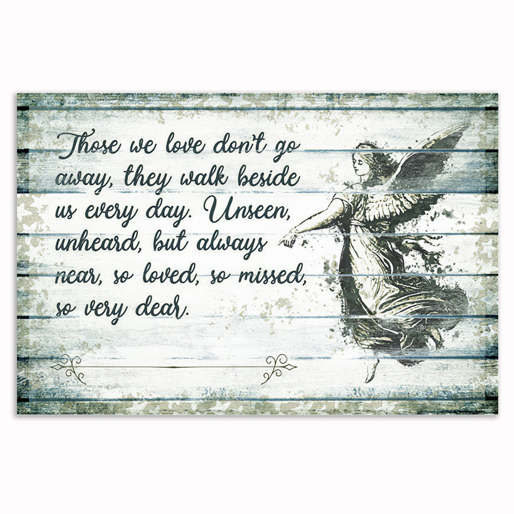 Personalized Those We Love Don't Go Away Canvas – Custom Name Memorial