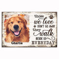Personalized Pet Memorial They Walk Beside Us Canvas – Custom Photo
