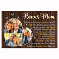 Personalized Bonus Mom Canvas – Custom Photo Stepmother Mother's Day