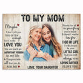 Personalized To My Mom Photo Canvas – Custom Photo And Letter Mother's