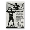 Personalized Soccer To My Son Canvas – Custom Name And Number From Dad