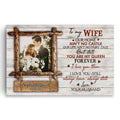 Personalized To My Wife Photo Canvas – Custom Photo And Letter