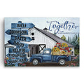 Personalized Together Is Our Favorite Place Canvas – Custom Names Farm