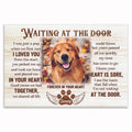 Personalized Waiting At The Door Dog Canvas – Custom Photo Pet