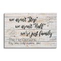 Personalized We Aren't Step Or Half Canvas – Custom Blended Family