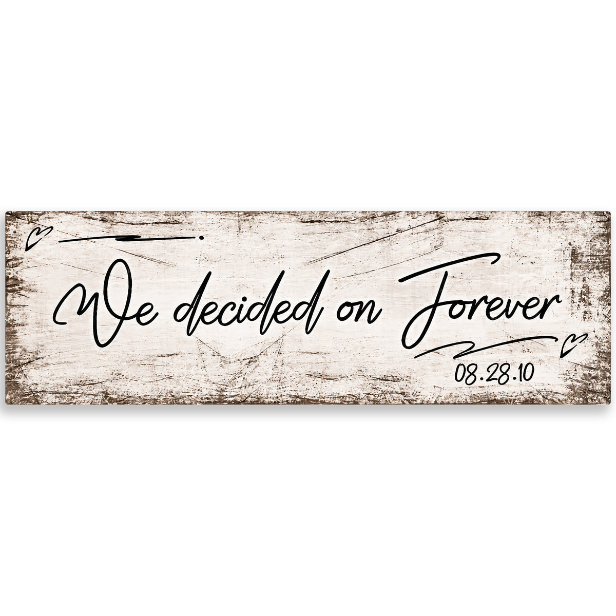 Personalized We Decided On Forever Panoramic Canvas – Custom Names