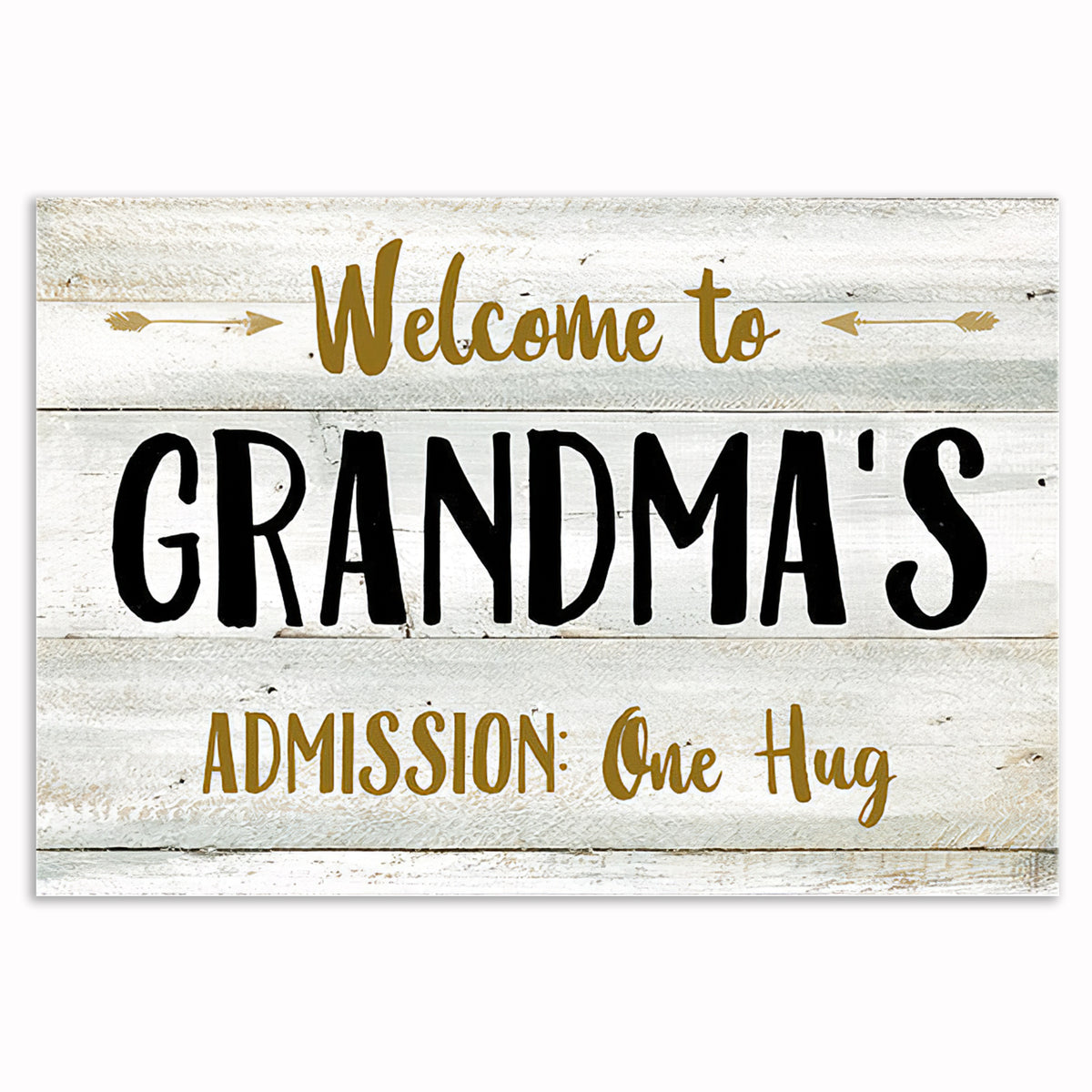 Personalized Welcome To Grandma's Canvas – Custom Name Admission One