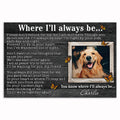 Personalized Where I'll Always Be Pet Memorial Canvas – Custom Photo