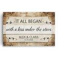 Personalized Where It All Began Canvas – Custom Names Date And Place