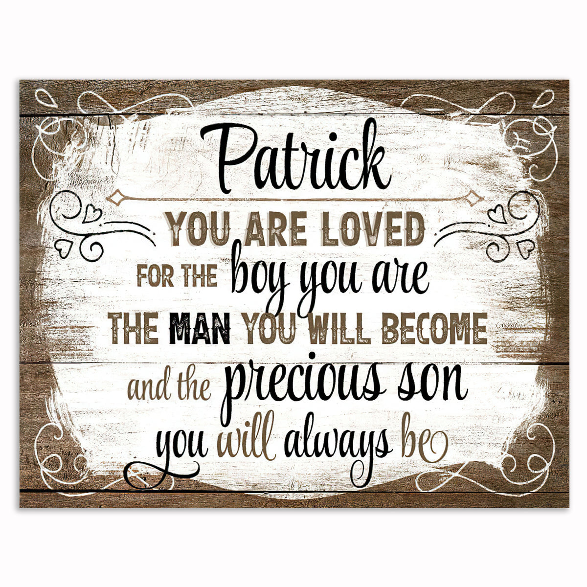 Personalized You Are Loved For The Boy You Are Canvas – Custom Name