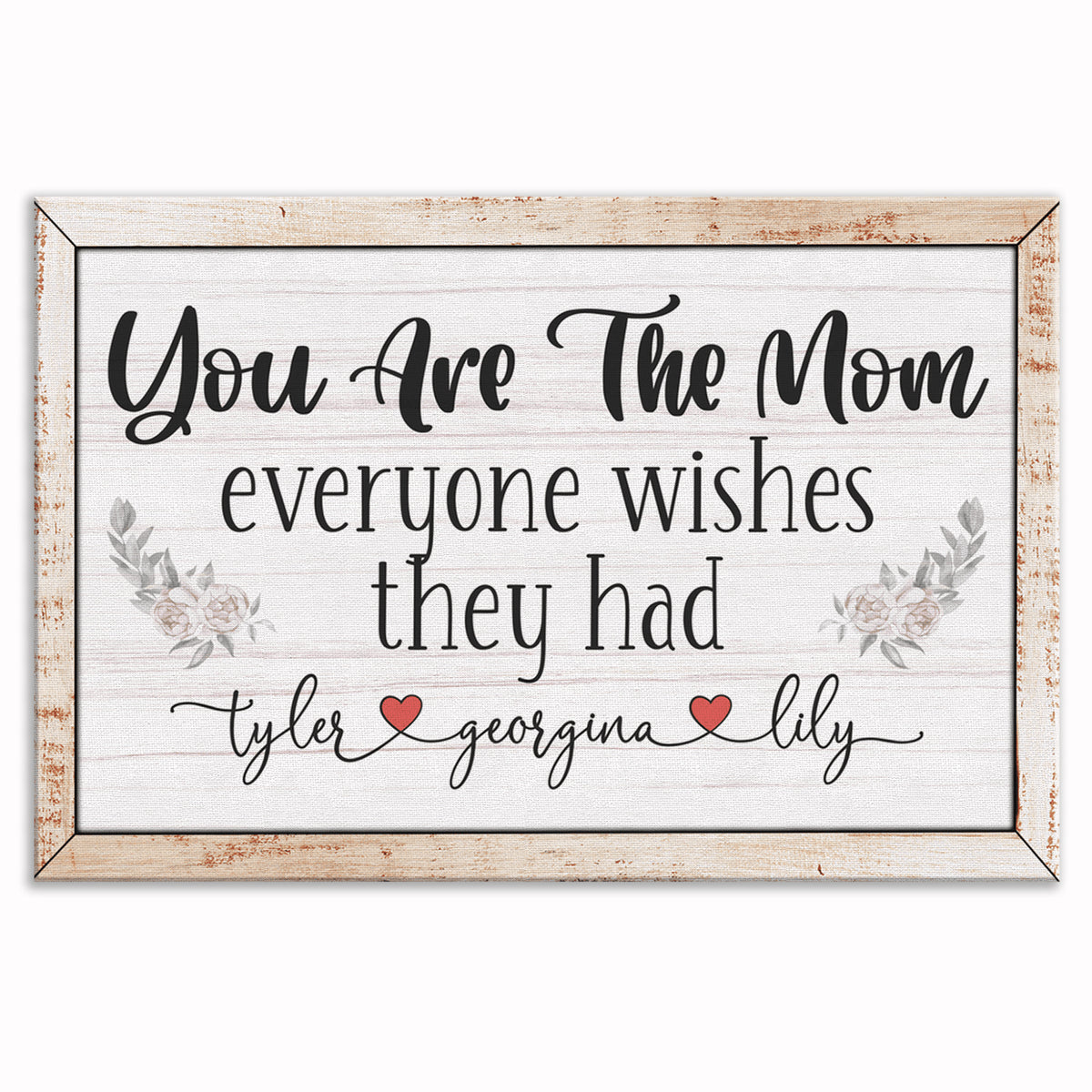 Personalized You Are The Mom Everyone Wishes They Had Canvas – Names