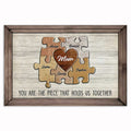 Personalized Mom You Are The Piece Canvas – Custom Names Puzzle Wall