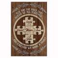 Personalized You Are The Piece That Holds Us Canvas – Custom Names