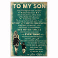 Personalized To My Son You Make Me Proud Canvas – Custom Name Letter